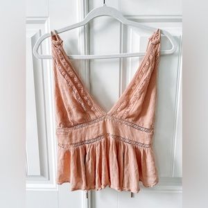 🌊🌸 Dusty Mauve Free People Beachy Top 🌊🌸